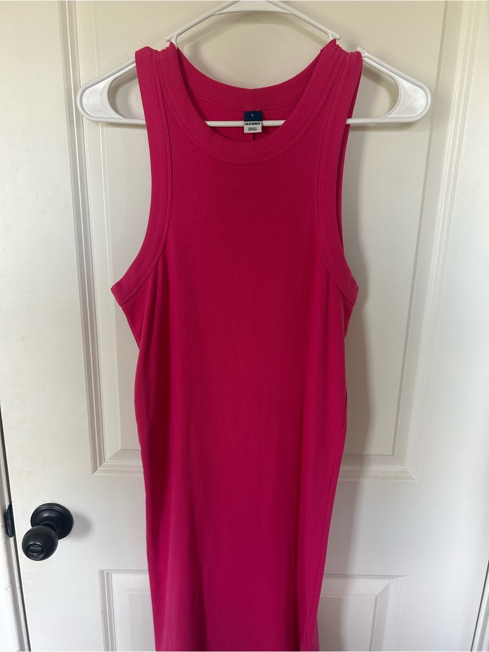 Old Navy Ribbed Tank Dress - Hot Pink